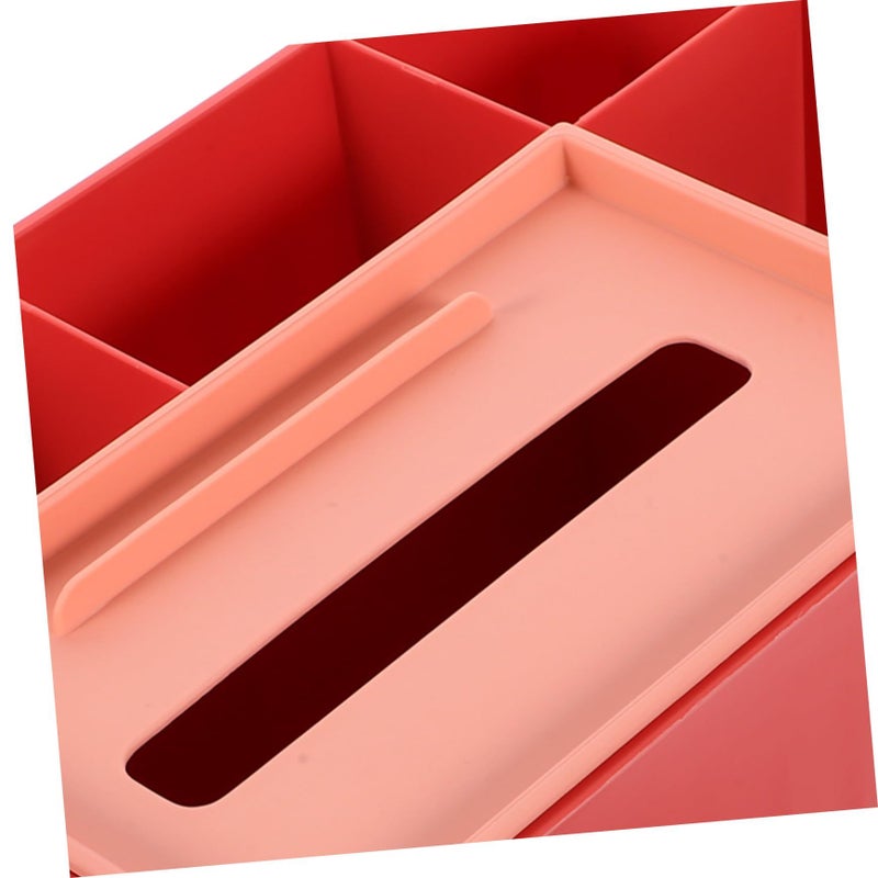 Red Versatile Organizer Desk Paper Towel Dispenser Living Room Office Decor - Image 4