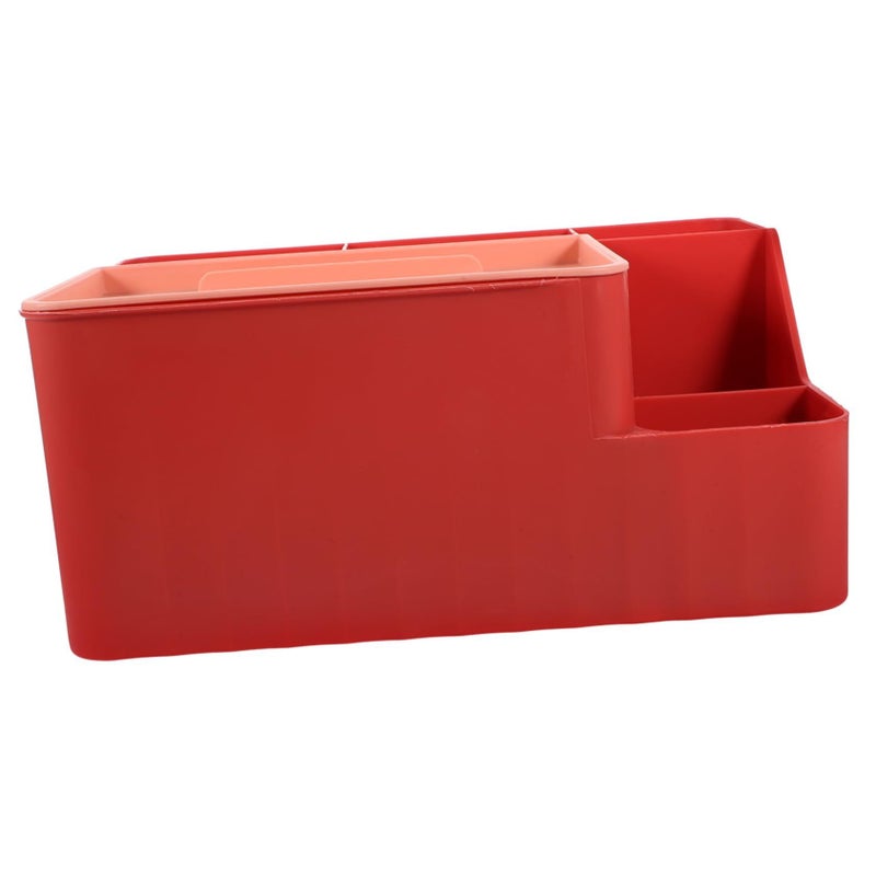 Red Versatile Organizer Desk Paper Towel Dispenser Living Room Office Decor - Image 2