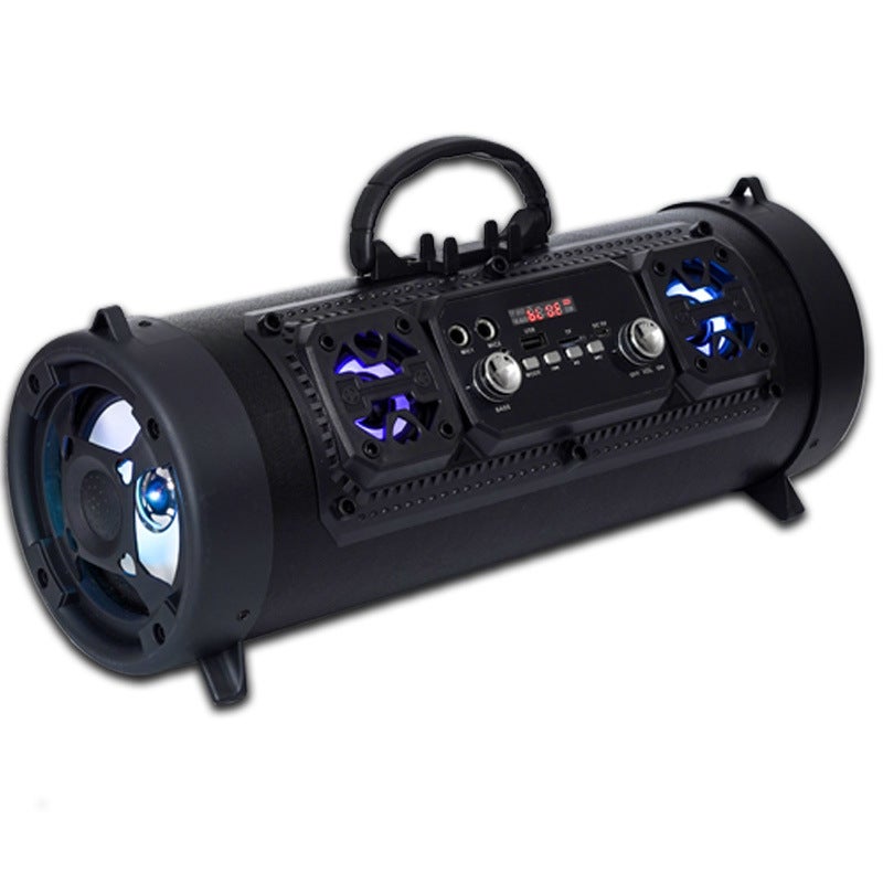 M17 Cylinder Karaoke Mobile Phone Wireless Bluetooth Speaker Card Outdoor Portable Audio Radio Heavy Subwoofer - Image 4