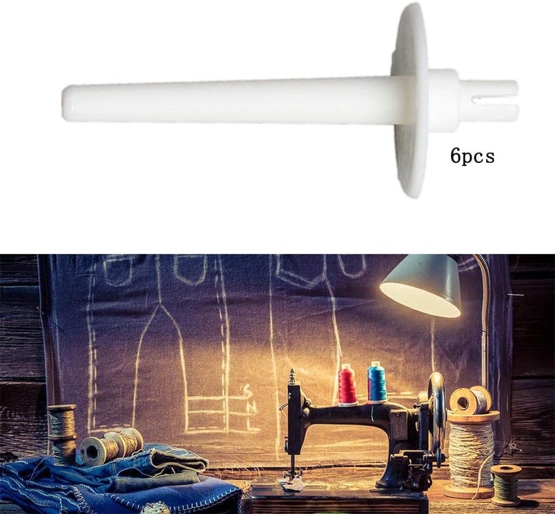 كلاراكو 6 دبابيس بكرة صلبة، قطع غيار إضافية لماكينة الخياطة، حامل بكرة الماكينة، ملحقات إصلاح لماكينة خياطة براذر - Image 5