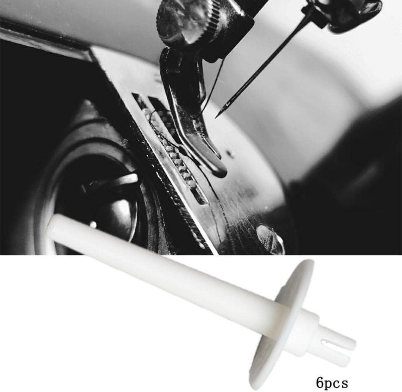 كلاراكو 6 دبابيس بكرة صلبة، قطع غيار إضافية لماكينة الخياطة، حامل بكرة الماكينة، ملحقات إصلاح لماكينة خياطة براذر - Image 4