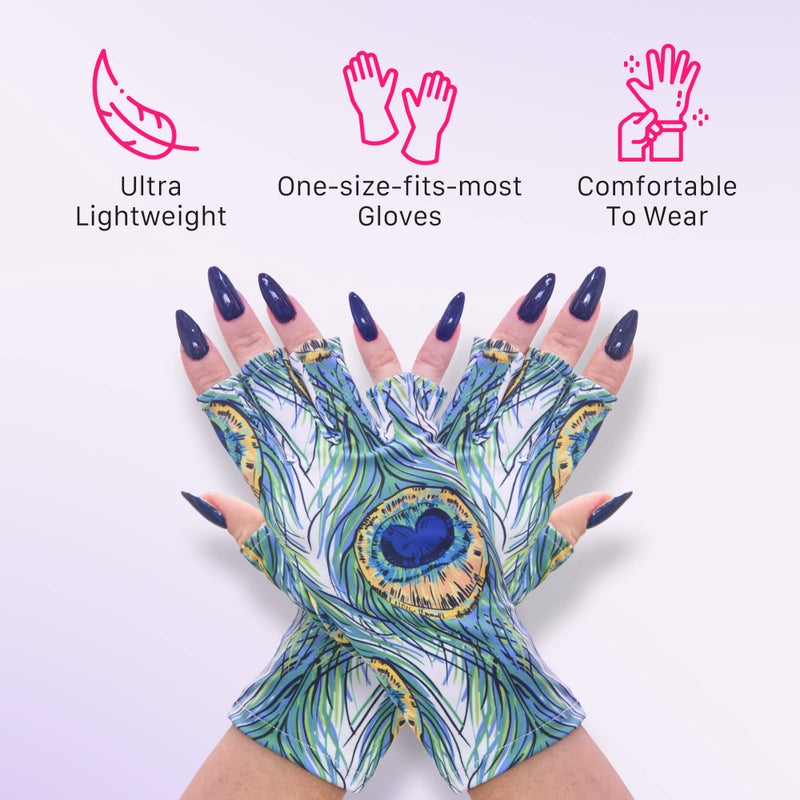ManiGlovz - The ORIGINAL UPF 50+ UV Light Protective Nail Gloves | Gel Manicure Gloves and Anti UV Fingerless Gloves for Women | Can be Used as Sun Protection Gloves for Driving | Once a Cheetah Print - Image 5