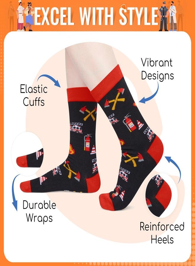 Happy Pop HAPPYPOP Firefighter Gifts for Men Fireman - Firefighting Gifts, Fire Fighter Socks - Image 2