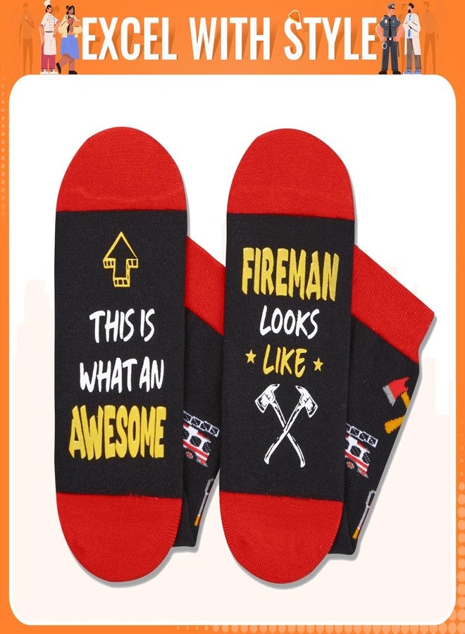 Happy Pop HAPPYPOP Firefighter Gifts for Men Fireman - Firefighting Gifts, Fire Fighter Socks - Image 4