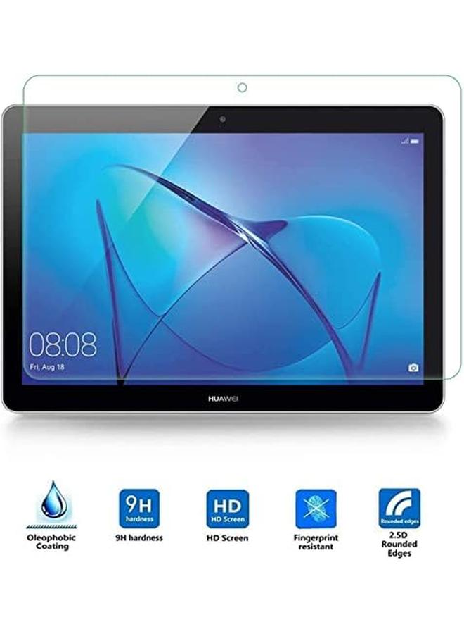 إيروريكس واقي شاشة شفاف من الزجاج المقوى بتغطية كاملة لجهاز Huawei Mediapad T3 مقاس 10.0 بوصة، بحافة مستديرة، صلابة شفافة للغاية ومقاومة للخدش - Image 3