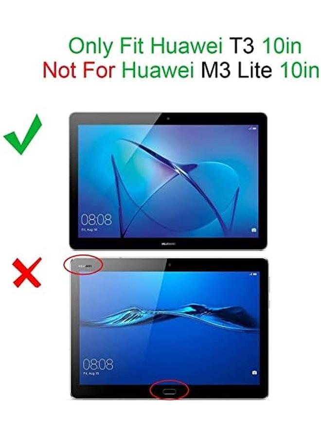 إيروريكس واقي شاشة شفاف من الزجاج المقوى بتغطية كاملة لجهاز Huawei Mediapad T3 مقاس 10.0 بوصة، بحافة مستديرة، صلابة شفافة للغاية ومقاومة للخدش - Image 2