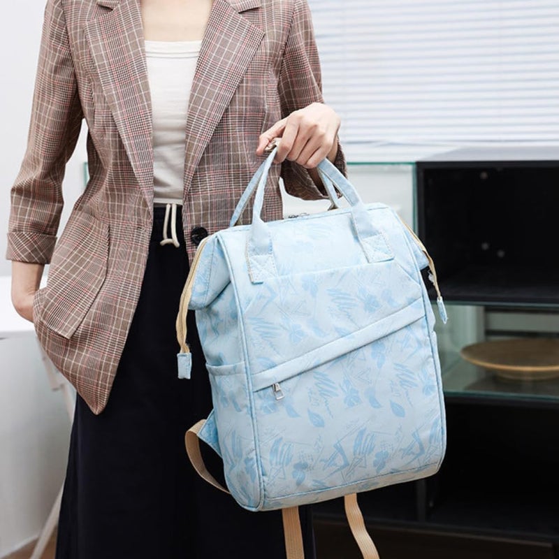 turtees Stylish Waterproof Diaper Bag Backpack with Multiple Pockets - Blue - Image 4