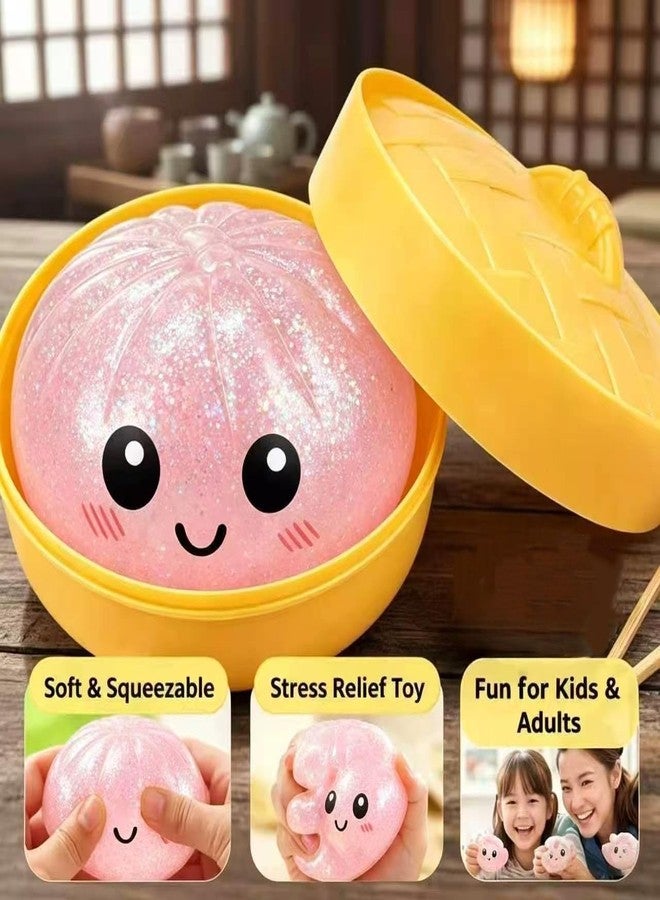 ZTSGU Mystery Dumpling Squishies Box, Mini Dumplings Balls Relief Fidget Sensory Squeeze Toys for Teens & Adults Anxiety & Stress Relief.(Gold) - Image 4