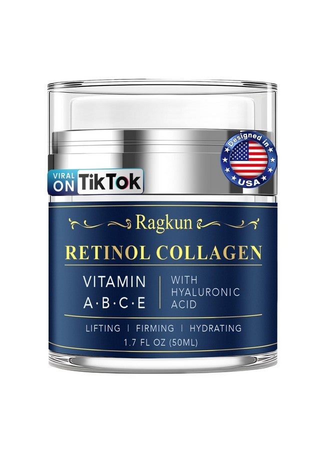 Ragkun Retinol Cream for Face, Collagen Neck Creams for Tightening and Firming, Anti Aging Day & Night Facial Moisturizer for Women & Men, Instant Face Lift Wrinkle Cream 1.7 fl. oz. - Image 1
