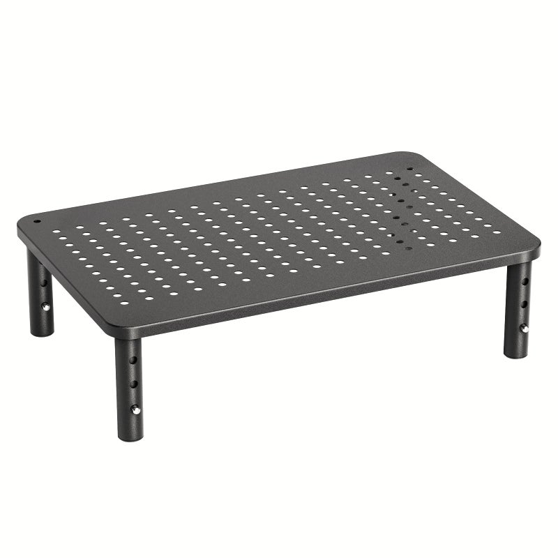 HUANUO Monitor Stand, Monitor Stand Riser 3 Height Adjustable, Monitor Riser with Airflow Vents, Laptop Stand for Desk, Laptop Riser, Desk Organizer for Monitor, 15.6" Laptop, PC, Printer - Image 1