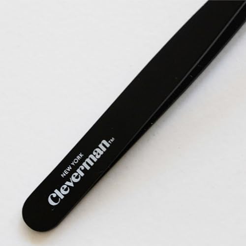 Cleverman Precision Slant Tweezer – Expert Eyebrow and Facial Hair Removal, Ideal for Ingrown Hair & Splinters, Travel Tweezer - Image 3