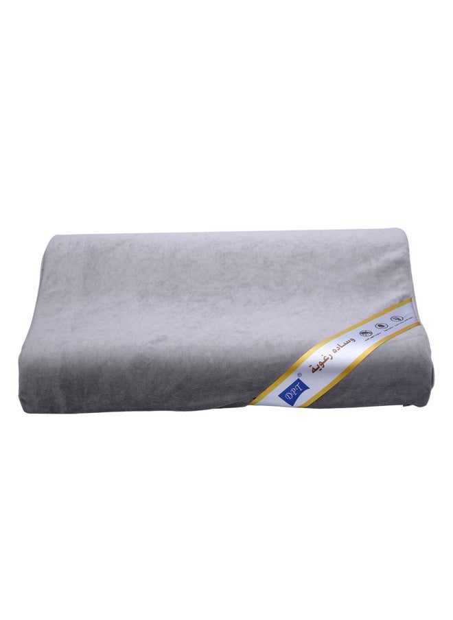 AL SANIDI Medical pillow with memory foam filling, Anti-Bacterial Neck and Shoulder Support Pillow, Gray, Size 30*47 Cm  - Image 2