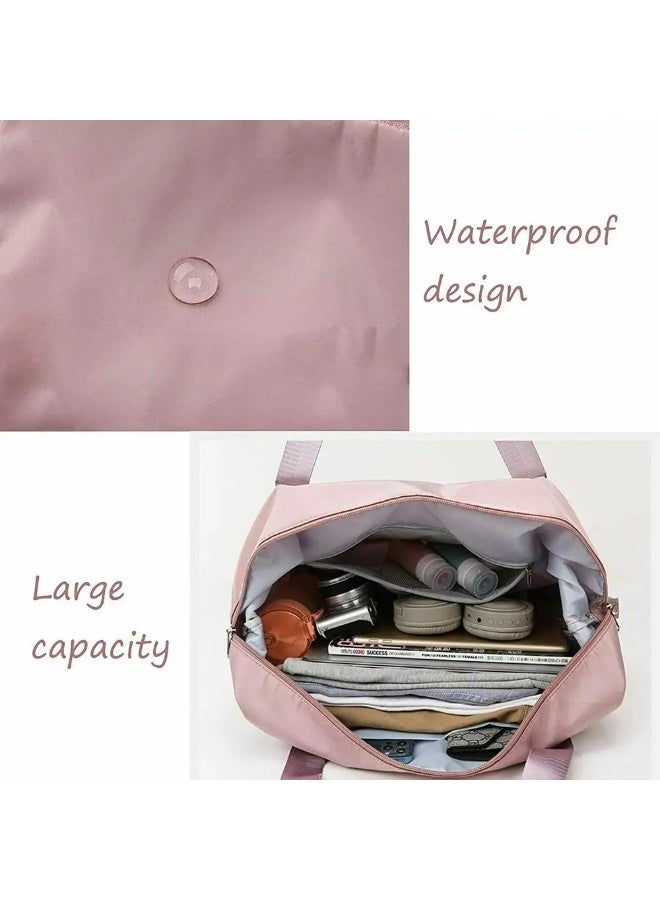 شنطة سفر دفل إير سوبريم نايلون مقاومة للماء - زهري - Image 3