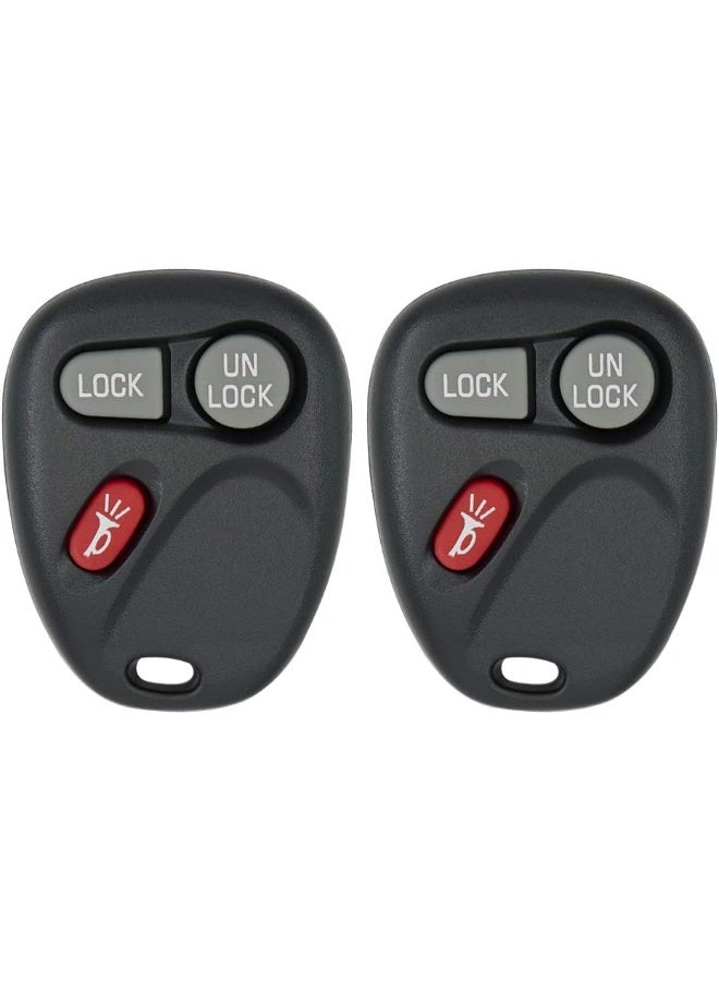Keyless2Go Keyless Entry Car Key Replacement for Vehicles That Use 3 Button 15732803 KOBUT1BT - 2 Pack - Image 1