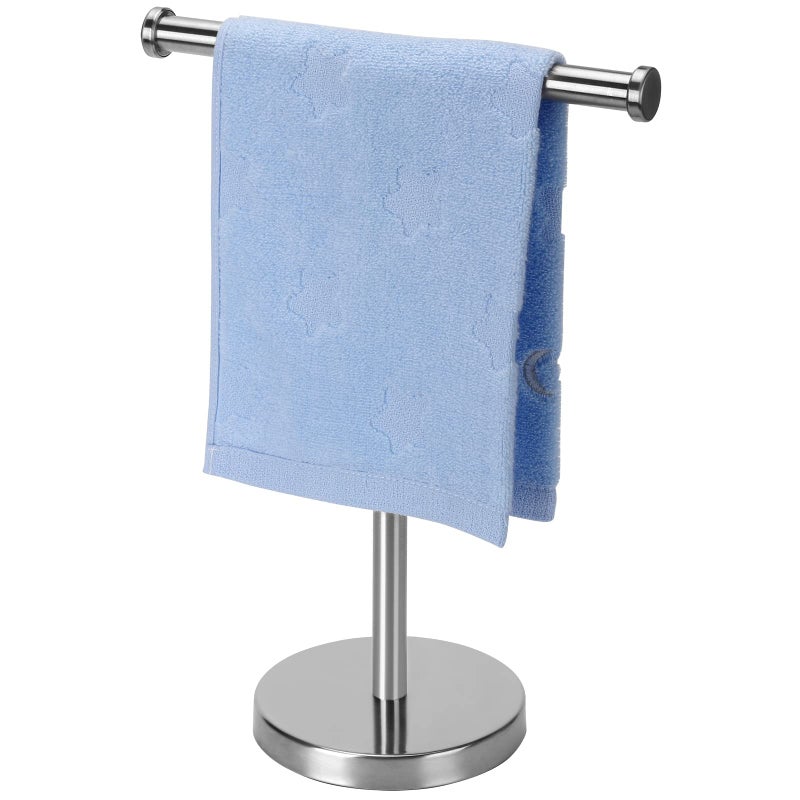 Kalitro Kalitro Towel Rack Hand Towel Stand Bathroom Hand Towel Holder Stand with Heavy Base SUS304 Stainless Steel Brushed Nickel 