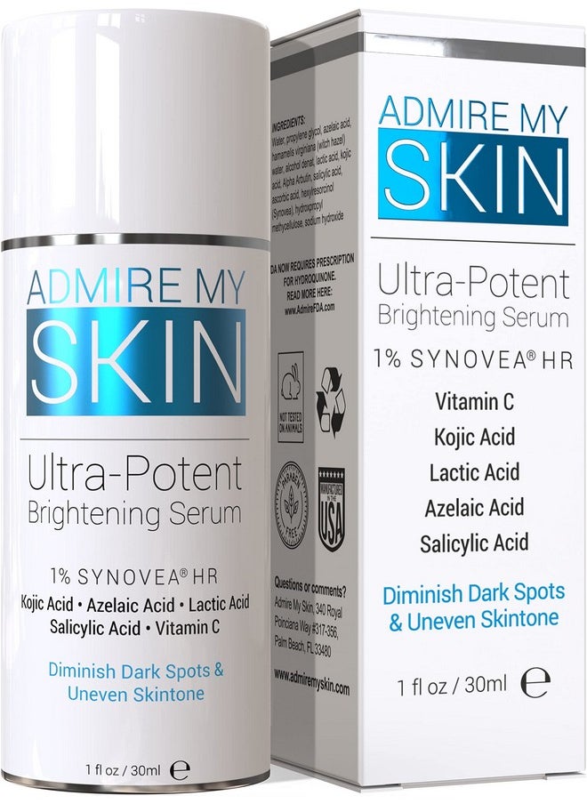 Admire My Skin - Dmire My Skin Dark Spot Corrector Remover For Face Brightening Discoloration Correcting Serum Melasma Treatment Cream With Synovea Kojic Acid Vitamin C Salicylic Acid Lactic Acid Serum - Image 1