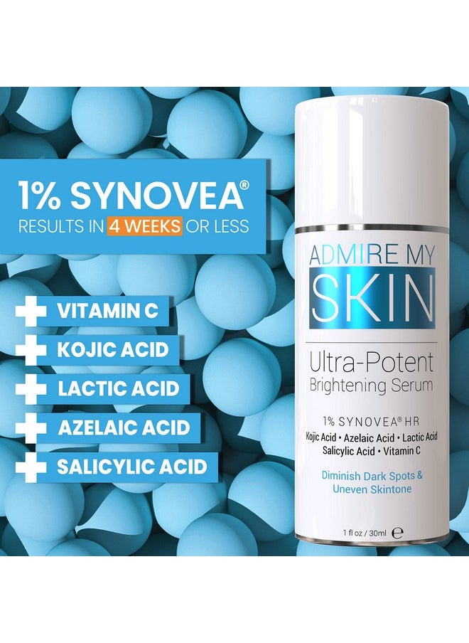 Admire My Skin - Dmire My Skin Dark Spot Corrector Remover For Face Brightening Discoloration Correcting Serum Melasma Treatment Cream With Synovea Kojic Acid Vitamin C Salicylic Acid Lactic Acid Serum - Image 1