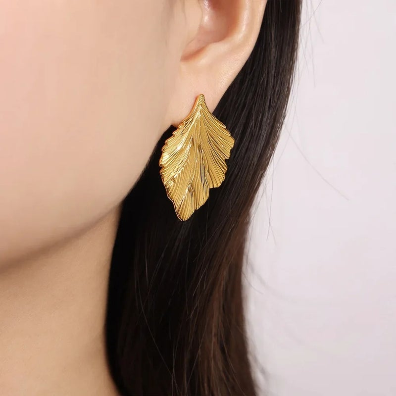 حلق أستانليس ستيل ذهبي - Image 2