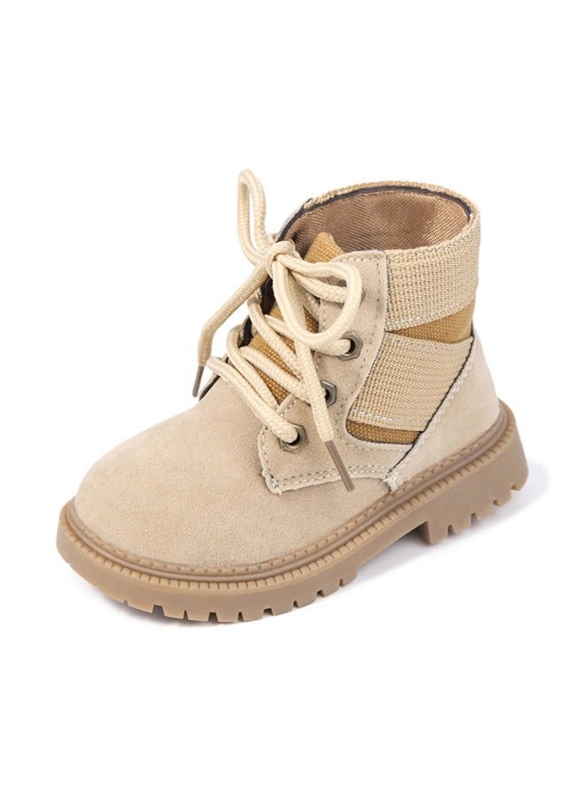 KIDSUN Toddler Boys Girls Boots Kids Work Boots Winter Snow Boots Lace Up Hiking Outdoor Boots Toddler/little Kid, 27.5 EU - Image 1