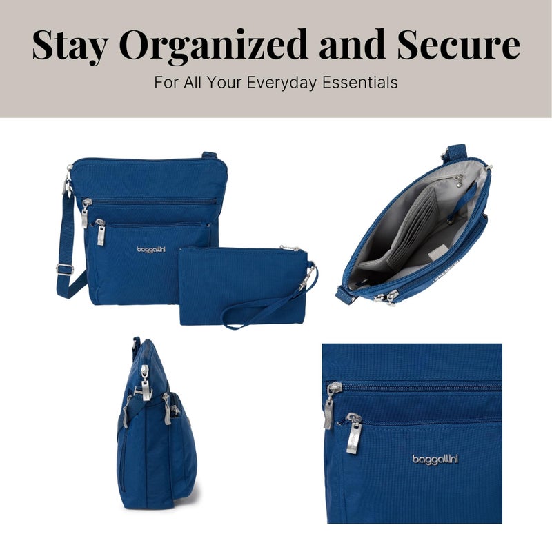 Baggallini womens Pocket With Rfid Crossbody Bags, Pacific, One Size US - Image 5