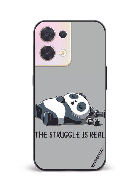 Protective Case Cover For Oppo Reno8 5G Struggle Is Real Design Multicolour