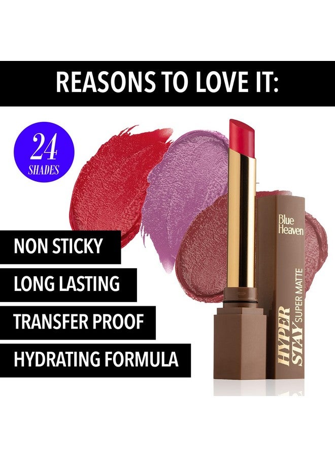 بلو هيفن أحمر شفاه هايبر ستاي سوبر مات من بلو هيفن، كاراميل كالت - 714، 2 جم - Image 2