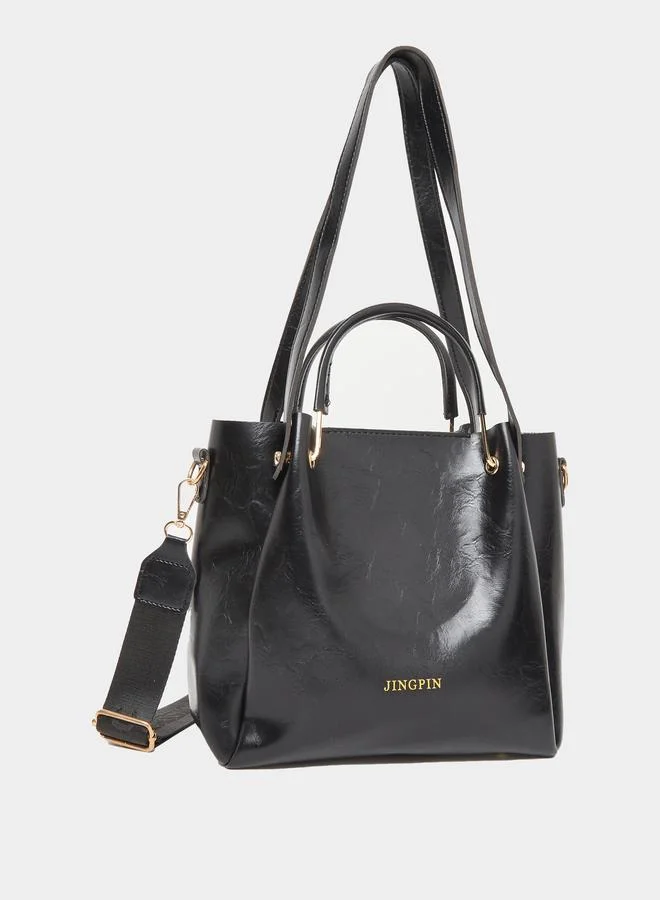 Styli Styli Faux Leather Dual Handle Handbags