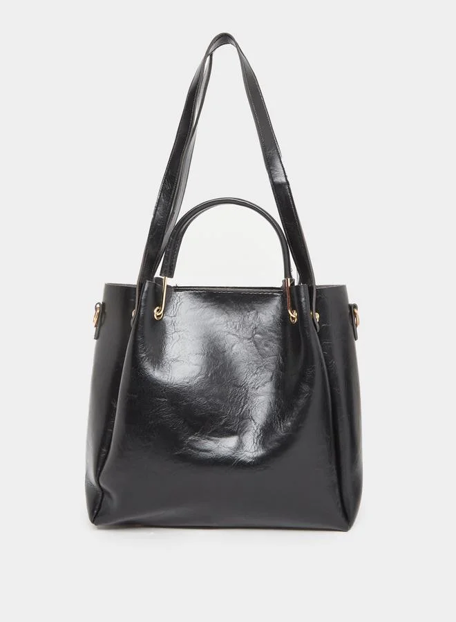 Styli Styli Faux Leather Dual Handle Handbags