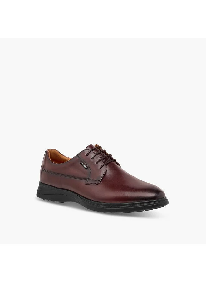 Le Confort Men Solid Derby Shoes with Lace-Up Closure