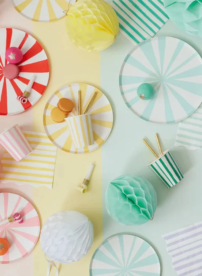 Meri Meri Mixed Stripe Cups