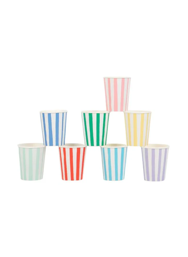 Meri Meri Mixed Stripe Cups
