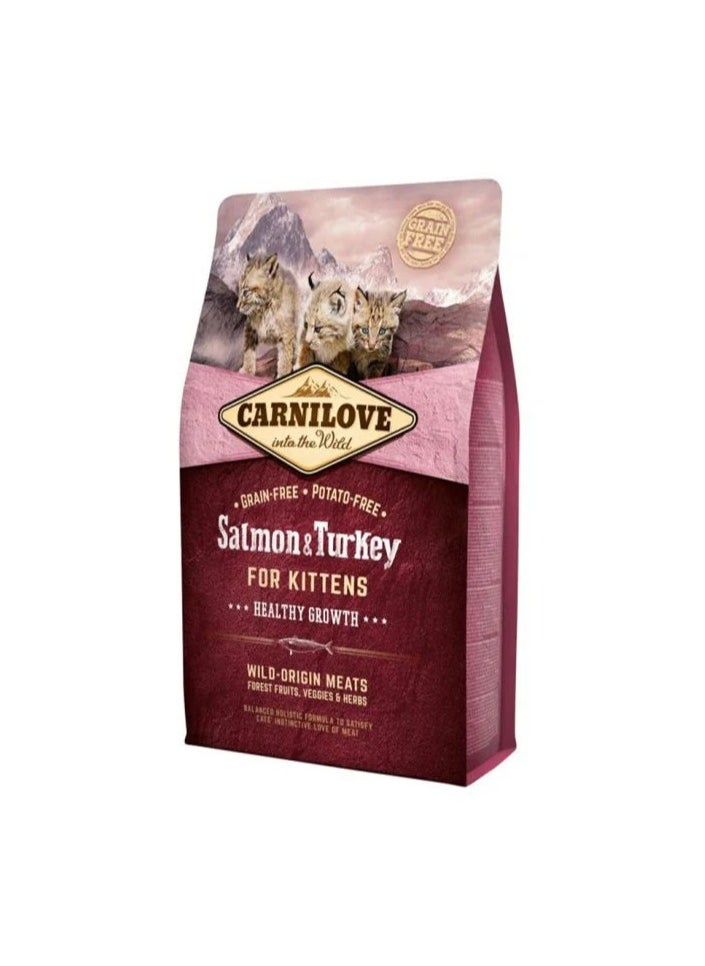 CARNILOVE Salmon & Turkey for Kitten-Healthy Growth 400G 