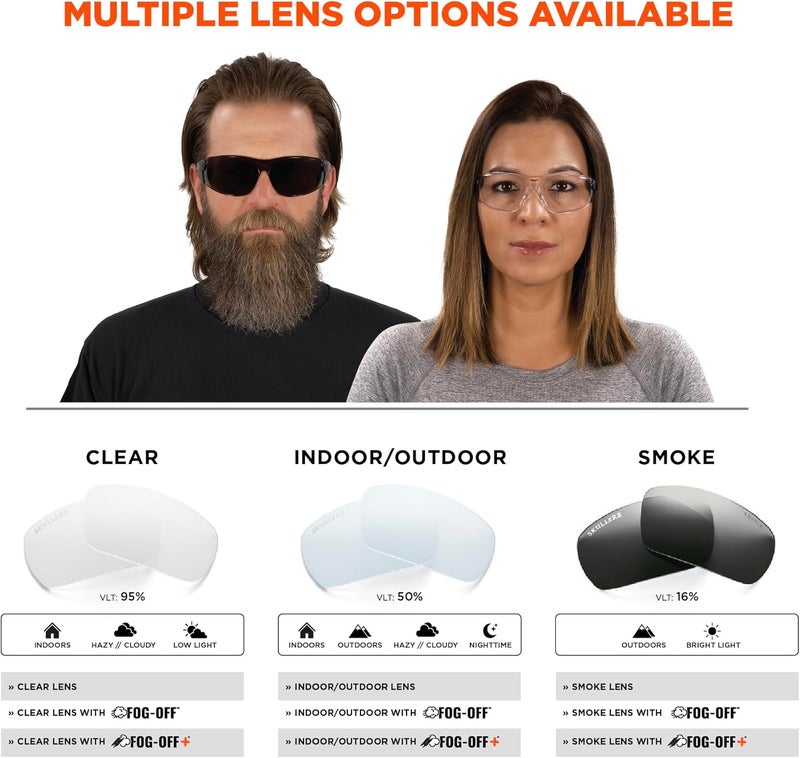 Ergodyne Skullerz SAGA Frameless Safety Glasses Clear Lens - Image 5