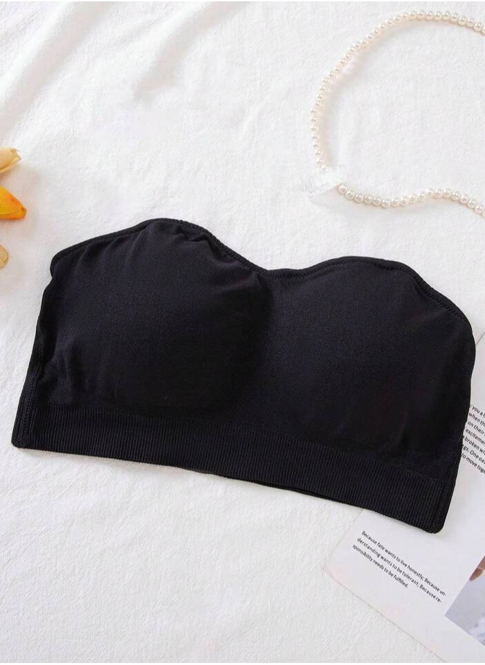 Generic - Women's Seamless Padded Non-Wired Bra With Silicone Strap - Image 1