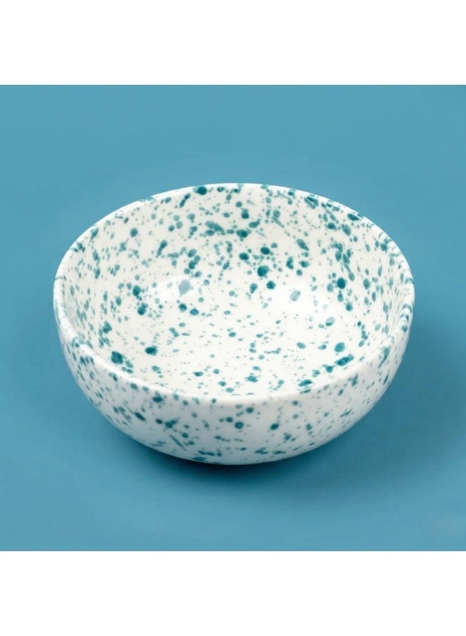 Green Dotted Porcelain Bowl