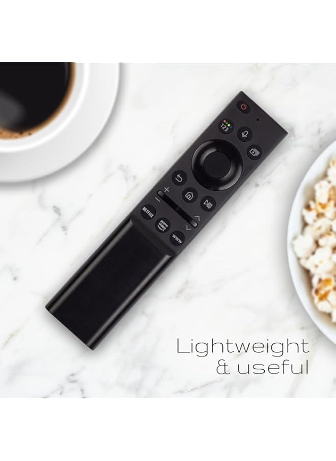 Replacement Voice Remote Control for Samsung Smart TV Includes Netflix, Prime Video and Samsung Internet Shortcut Buttons (Black, (BN59-01354A))