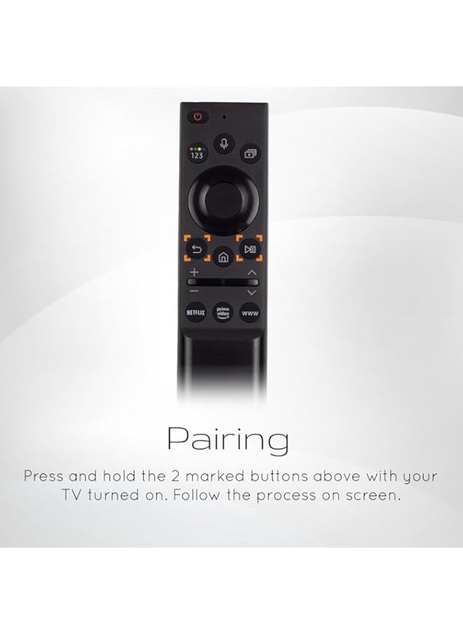 Replacement Voice Remote Control for Samsung Smart TV Includes Netflix, Prime Video and Samsung Internet Shortcut Buttons (Black, (BN59-01354A))