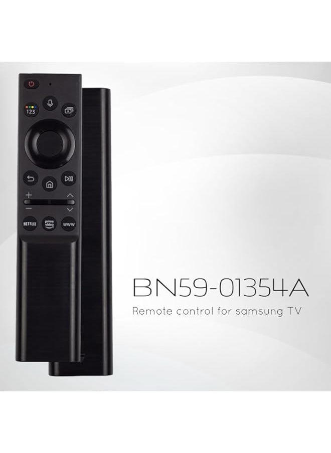 Replacement Voice Remote Control for Samsung Smart TV Includes Netflix, Prime Video and Samsung Internet Shortcut Buttons (Black, (BN59-01354A))