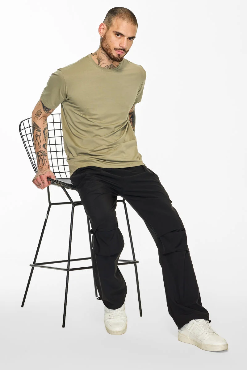 Snitch Sage Slim Fit Stretch Core Lab Sage T-Shirt for Men | Best Price UAE
