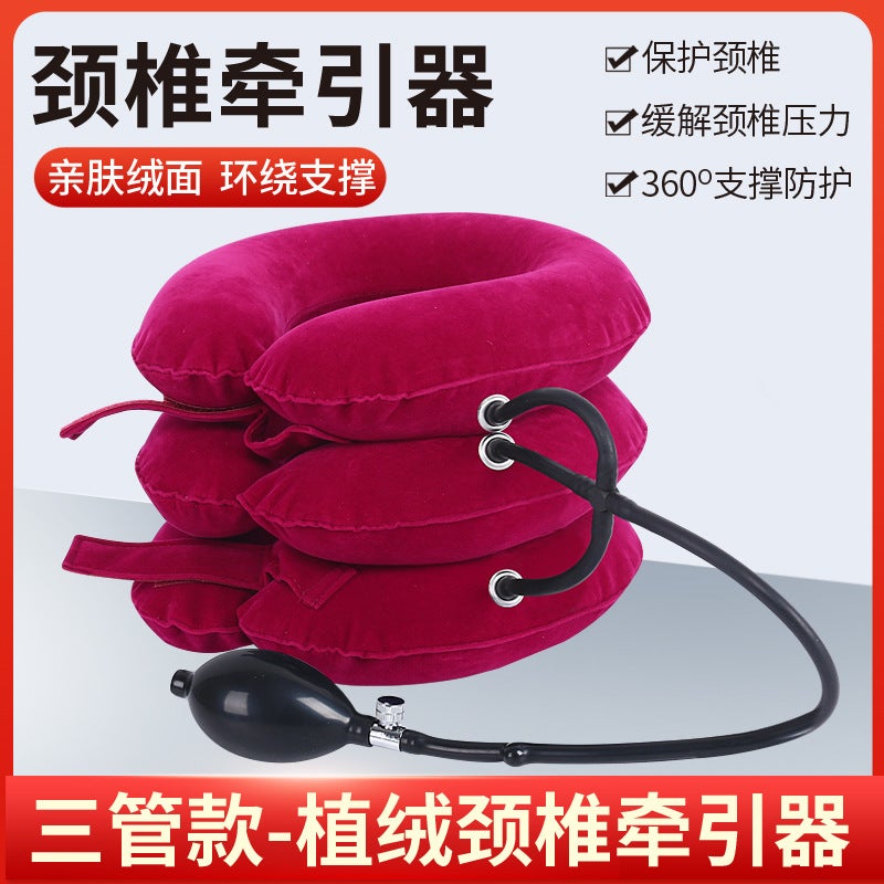 Inflatable Neck Brace, Cervical Spine Traction, Home Neck Brace Stretcher, Cervical Spine Neck Brace for Women and Men, Comfortable Correction of Cervical  Spine - Image 1