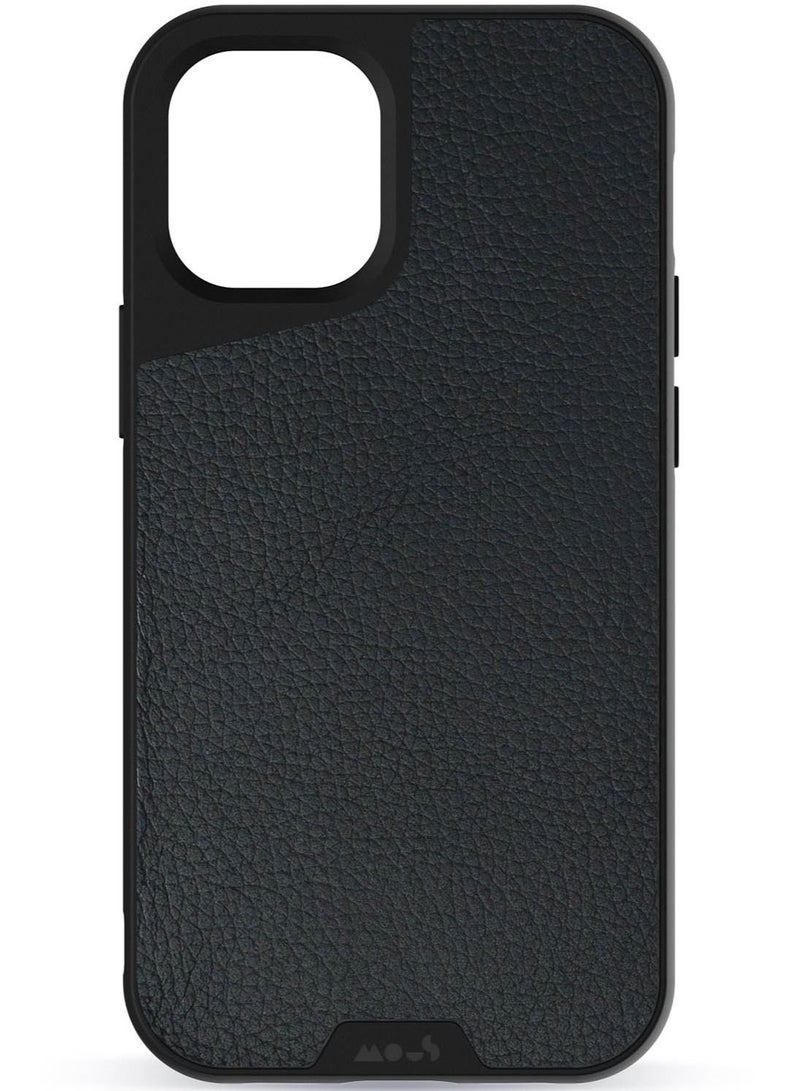 Mous Limitless 3.0 Case Cover for iPhone 12 Mini (5.4 inch) - Black Leather - Image 1