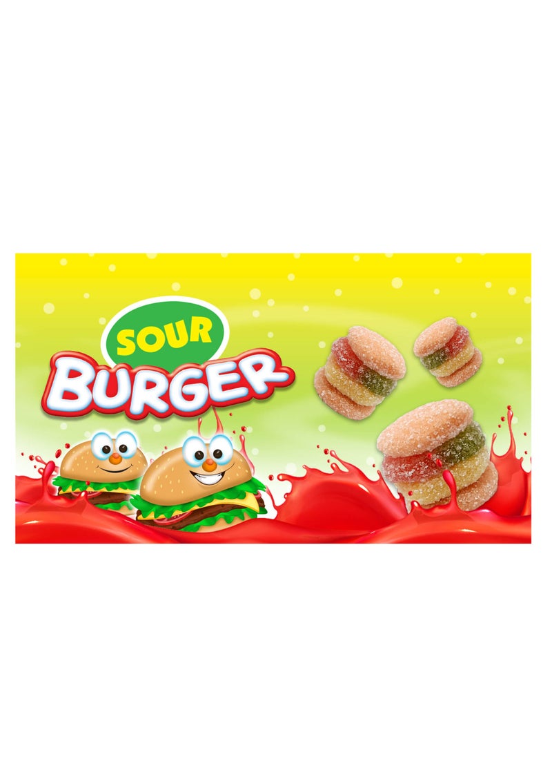Yupi Yupi Jelly Sour Burger Jello Candy Big Box - 34 Pieces  - Image 2