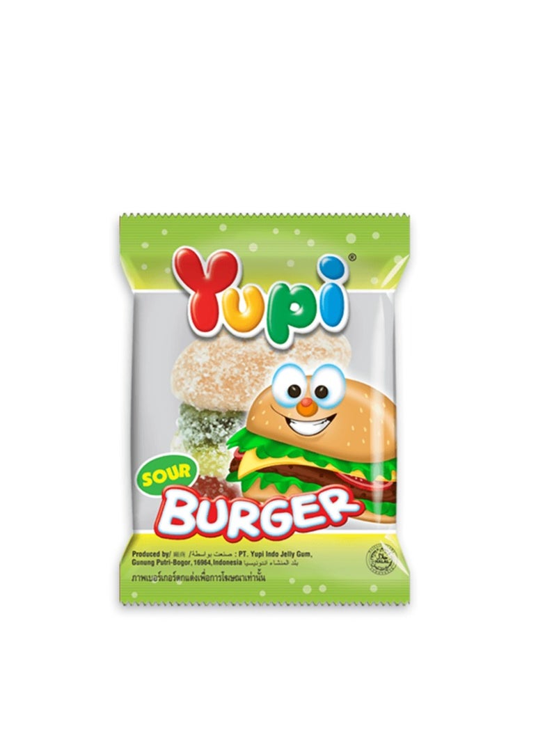 Yupi Yupi Jelly Sour Burger Jello Candy Big Box - 34 Pieces  - Image 3