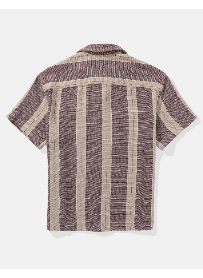 امريكان ايجل AE Striped Button-Up Poolside Shirt