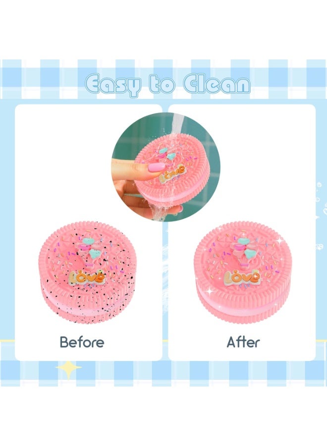 LYNLYN 4 Pack Sticky Cookie Squishy Toys, Soft Stress Relief Fidget Set for Kids & Adults, Cute Squeeze Toys for Anxiety & Relaxation - Image 5