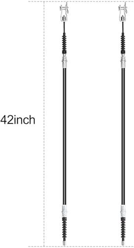 LEAPGOMAX Golf Cart Club Car DS Brake Cables fit DS G&E 2000 Up, 42 inch Drive and Passenger Side OEM 102022101, 1020221-01, 1019907 - Image 5