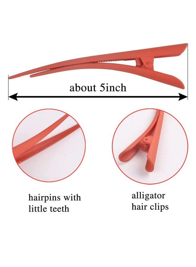 تشاندركاش مشبك شعر متعدد الألوان من CHANDERKASH مكون من قطعتين لتصفيف الشعر وتقسيمه، مشبك شعر على شكل تمساح غير لامع - Image 3