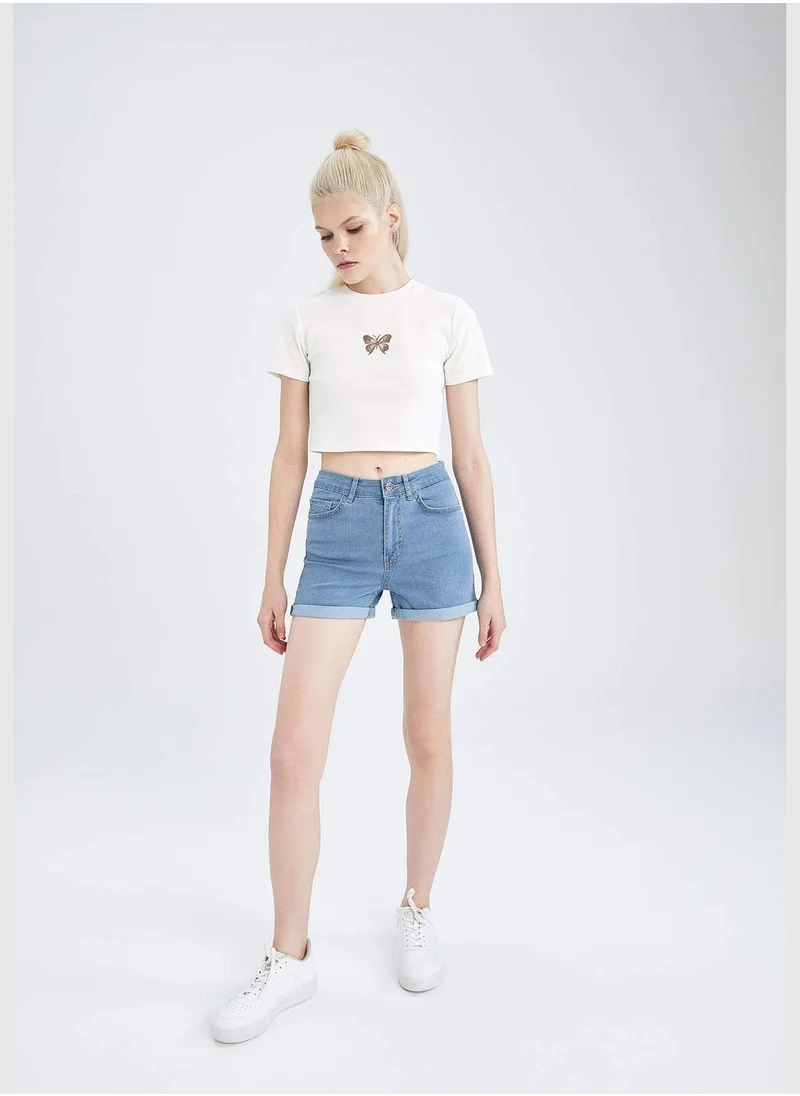 DeFacto Basic Mini Jean Shorts