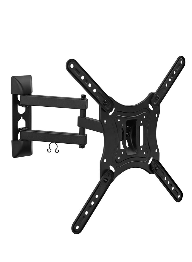 ELTRAZONE Full Motion TV Wall Mount Bracket for 55 Inch Flat and Curved LCD LED OLED TVs, Swivel and Tilt Function, Extendable Arm with VESA 400x400mm, 66 lbs (30kg) Load Capacity, Adjustable Wall Mount for Home Theater or Office Setup - Image 1
