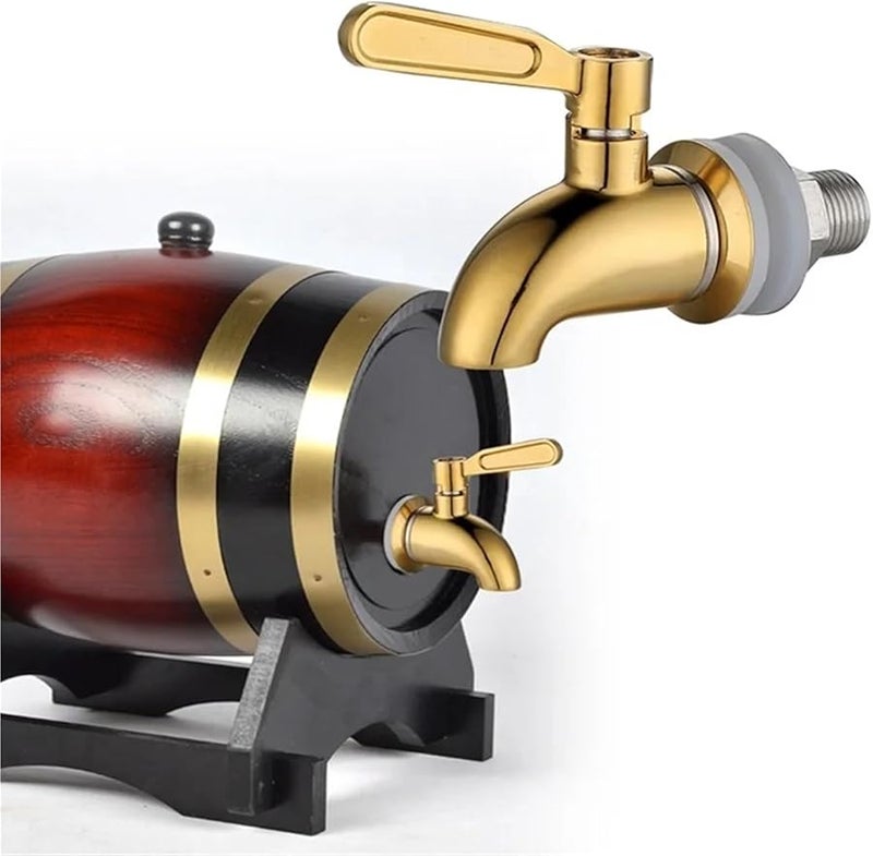 6 Pieces Slive Stainless Steel Beverage Dispenser Faucet Tap For Wine Beer Barrel - Image 3